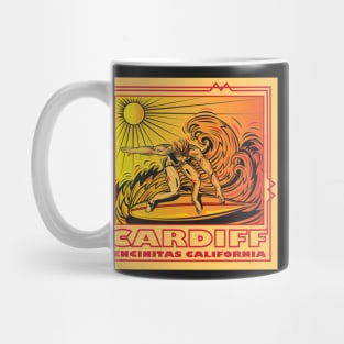 CARDIFF BY THE SEA ENCINITAS CALIFORNIA SURFING Mug